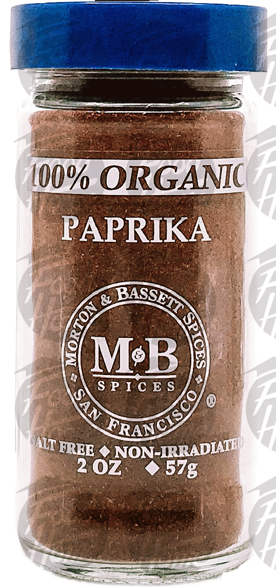 Morton & Bassett 100% Organic  paprika, glass jar Full-Size Picture